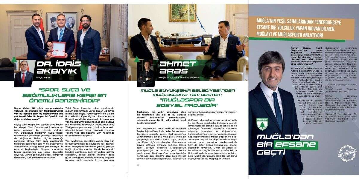 Muğlaspor Dergisi İlk Sayısıyla Yayında: Rıdvan Dilmen’den Özel Röportaj 9